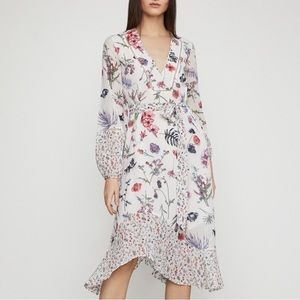 NWOT asymmetrical floral BCBG dress